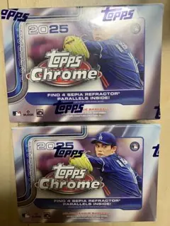 topps chrome 2025 value box 2箱