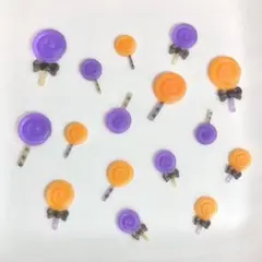 デコパーツ ロリポップキャンディ ハロウィンカラー(ミルキー)