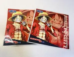 ワンピース モンキー・D・ルフィ クリーニングクロス 2枚セット 未開封 未使用
