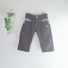 リマスター（M）チェック ハーフパンツ カジュアル ポケット 綿