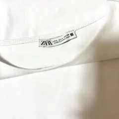(新品)【ZARA ザラ】ノースリーブカットソー Tシャツ　ホワイト