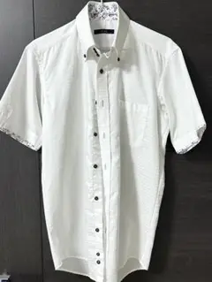 PSFA 半袖シャツ ビジネスシャツ M 白