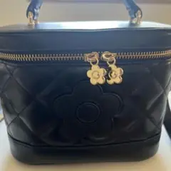 MARY QUANT バニティバッグ ブラック
