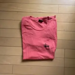 Stussy ピンク Tシャツ 半袖 バックプリント