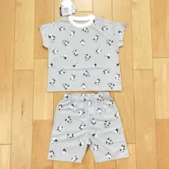 新品タグ付き apres les cours 半袖 パジャマ パンダ　100㎝