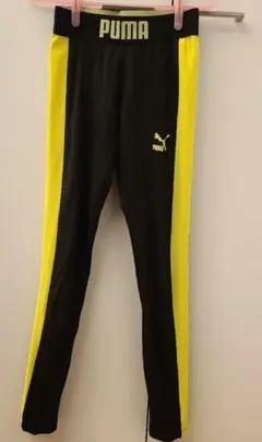 PUMA 黒/黄 レギンス