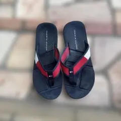 TOMMY HILFIGER ビーチサンダル ネイビー/レッド