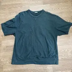 GU スウェT 5分袖 XL 深緑