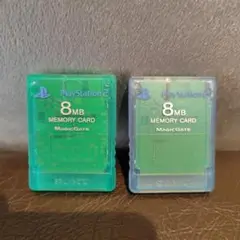 SONY PS2 メモリーカード２枚【動作読み込みOK】日本製
