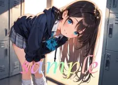 c692 かわいい イラスト アニメ A4ポスター