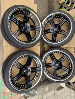 値下げ！LEONHARDIROTT /レオンハルト　19インチ 4本セット　5穴 値下げ！LEONHARDIROTT /レオンハルト19インチ 4本セット5穴