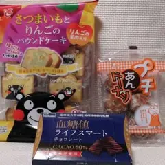 さつまいもとりんごのパウンドケーキ/プチあんドーナツ/血糖値ライフスマート①