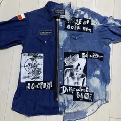 coté mer リメイクデニムシャツ 半袖