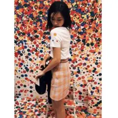 極美品✨miumiu 2022年モデル　チェック柄スカート　ダークグレー Miu Miu ミュウミュウ チェック ミニスカート | グレー