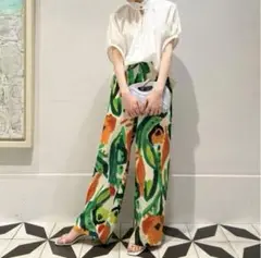 Ballsey メルカートプリント セミワイドパンツ　★クリーニング済