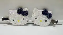 サンリオ × キティ ( 前髪クリップ ネオンブラック
