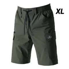 バートル 1027 ショートカーゴパンツ XL ミルスグリーン