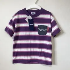 新品　EDWIN エドウィン 半袖 Tシャツ キッズ 110 ボーダー