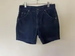 LEE  ネイビーコーデュロイ ショートパンツ　ネイビー