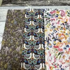 リバティ 20cm角×3枚セット