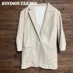 ♦︎【キヨコタカセ】ライトベージュ レザージャケット 合成皮革 M