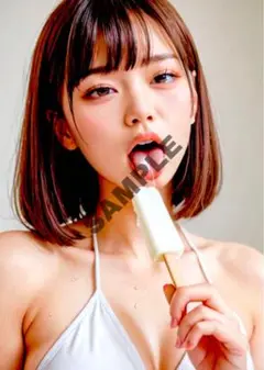 【一点モノ】AI美女グラビアポスター　(A4サイズ) まとめ買いがお得！