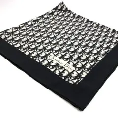 極美品✨クリスチャンディオール トロッター スカーフ ブラック×ホワイト