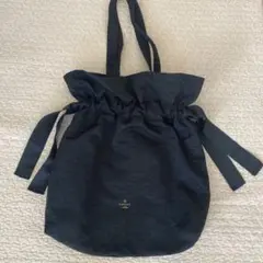 LANVIN en Bleu グログランギャザートートバッグ