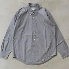 ENDS AND MEANS B.D Shirts グレーストライプ シャツ L