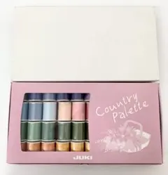 美品 JUKI カントリーパレット 39colors 刺しゅう下糸付 ミシン糸