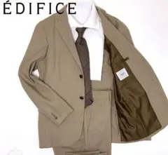 EDIFICE 裾ダブル シングルスーツ ベージュ S