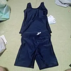 ネイビー スクール水着 150cm タンクトップとショートパンツセット