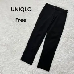 【ユニクロ】F メンズ　スラックス　スーツ　ストレートパンツ　ブラック