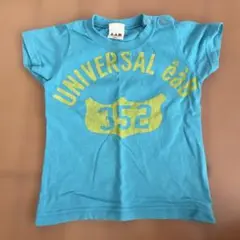 e.a.b. ライトブルー プリント 半袖Tシャツ 80㎝