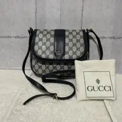 希少 良品 GUCCI オールドグッチ ショルダーバッグ インターロッキング