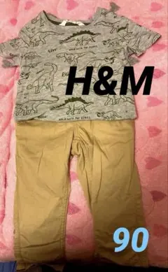H&M半袖Ｔシャツ&パンツセット⭐️90サイズ