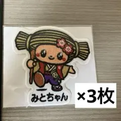 タムタム様 みとちゃんワッペン 3枚