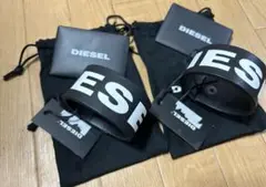 【新品】ディーゼルDIESELペアバングル黒おそろいブレスレット２個セット