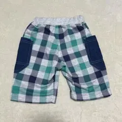 チェック柄半ズボン サイズ100ハーフパンツ