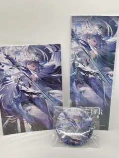 原神　スカーク 缶バッジ　ポストカード　レーザーチケット　セット　新品