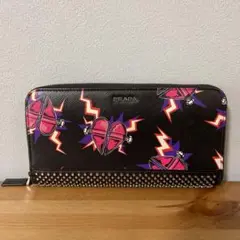 プラダ PRADA 財布 サフィアーノ レザー ハート スタッツ
