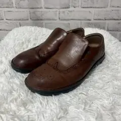 finn comfort レザースリッポン ブラウン 7