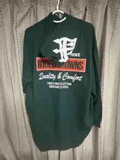 RODEO CROWNS フード付きTシャツ FREEサイズ ダークグリーン