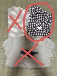 futafuta 3点セット　夏物　ロンパース
