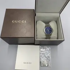 GUCCI グッチ 腕時計 タイムレス 青文字盤 正規品確認済 稼働 126.4