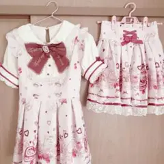LIZLISA Many Hearts Afternoontea柄セットアップ