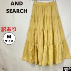 AND SEARCH アンドリサーチ　ロングスカート　フレア　Mサイズ