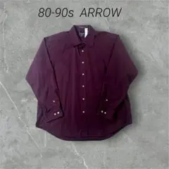 【美品】80-90s インポート古着　ARROWアロー　ドレスシャツ　パープル