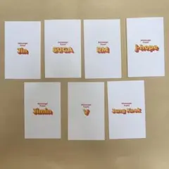 BTS BUTTER Jimin メッセージカード
