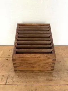 ヴィンテージ 木製の葉書入れ